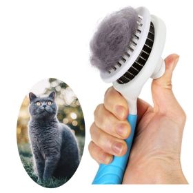 Pet Grooming Brush; Self Cleaning Slicker Brushes for Dogs Cats; Gently Removes Loose Undercoat