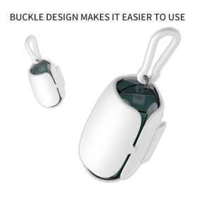 Dog Poop Bag Holder And Dispenser With Leash Attachment; Space Capsule Outdoor Biodegradable Dog Poop Bags Dispenser