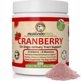 Dog Cranberry Supplement; Natural Dog UTI Treatment; Kidney Support for Dogs; Supplement Powder Same as Cranberry Pills for Dogs/Puppies