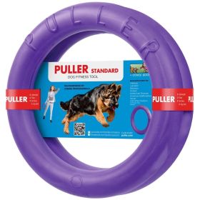 Puller Outdoor Dog Ring Toy, Dog Fetch Toy for Large Dogs, Outside Dog Yard Toys-2 Rings