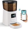 Automatic Pet Feeder with Programmable Meals and Portions; 6L Auto Dry Food Dispenser with App Control; WiFi Enable; 10s Voice Recorder & Dual Power