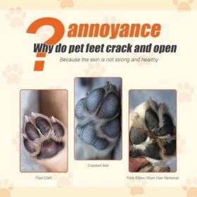 Natural Plant Formula, Pet Paw Balm For Cats And Dogs, Softens Dry Paw Pads, Lick-Proof, 1.7 Oz Paw Balm