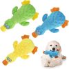 3Pcs Duck-Shaped Dog Plush Toy With Squeaky Ball Crinkle Paper, Cute Interactive Puppy Toy or Aggressive Chewer For Small Medium Large Dogs