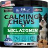 Hemp Calming Chews for Dogs/Puppy; Pet Separation Anxiety Relief Treats & Calms Aggressive Behavior; Melatonin Anti Stress Treatment