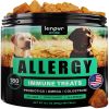 Natural Dog Allergy Chews with Omega Probiotics, Apple Cider Vinegar Dog Allergy Relief Supplement, Helps with Hot Spots, Itchy Skin