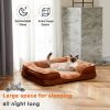 Memory Foam Pet Bed for Small Dogs & Cats with Washable Removable Cover, Non-Slip Base Waterproof Liner Egg Crate Foam for Improved Sleep