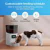 Automatic Pet Feeder with Programmable Meals and Portions; 6L Auto Dry Food Dispenser with App Control; WiFi Enable; 10s Voice Recorder & Dual Power