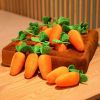 Snuffle Mat with Plush Vegetable Field, Plush Carrot Dog Interactive Toy