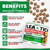Flea and Tick Prevention for Dogs; Chewables; 170 Treats Natural Dog Flea and Tick Treatment; All Breeds & Ages Made in USA