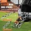 VEVOR Dog Stair for Cars 4-step Folding Dog Steps, Aluminum Loads up to 150 lbs