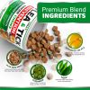 Flea and Tick Prevention for Dogs; Chewables; 170 Treats Natural Dog Flea and Tick Treatment; All Breeds & Ages Made in USA