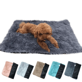 Soft Plush Padded Pet Sleeping Mat, Soft Pet Mattress, Warm and Breathable Pet Bed (Color: Light Brown, size: S(35X50CM))