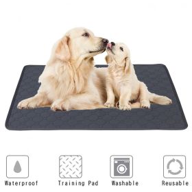 Washable Dog Pet Diaper Mat, Waterproof Reusable Training Pad, Urine Absorbent Environment Protect Diaper Mat, Dog Car Seat Cover (Color: Khaki, size: L 100x70cm)