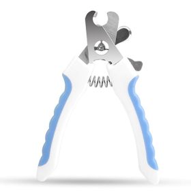 Pet Safety and Health Care Products; Toenail Clippers (Color: White & Blue, Type: Pet Supplies)