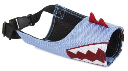 Pet Life 'Funimation' Adjustable Designer Dog Muzzle (Color: Blue, size: large)