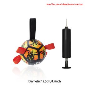 Interactive Dog Toys, Dog Soccer Ball With Straps, Dog Football, Dogs Balls For Small Size Dog Water Toy Indoor & Outdoor, Gift For Dogs (Pattern: B, size: 5inch)