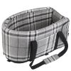 Console Pet Car Seat with Storage Pocket, Booster Car Seat, Portable Pet Travel Bag, Machine Washable Pet Seat