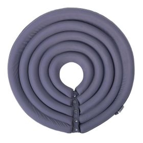 Cat Recovery Collar 8 Colors Pet Neck Cone Adjustable Easy Clean Puppy Kitty Surgery Recovery Collar Anti-bite Cone (Color: Grey, size: S)