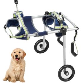 VEVOR 2 Wheels Dog Wheelchair for Back Legs, Lightweight & Adjustable Dog Cart/Wheelchair for Injured, Disabled (size: Small Size (S))