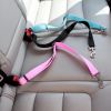 Pet Dog/Cat Car Seat; Belt For Accessories, Goods, Animals; Adjustable Harness Lead Leash Small Medium Travel Clip